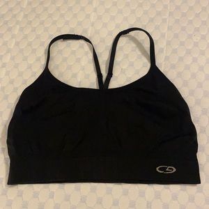 Black sports bra size large